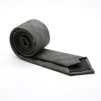 Slim Charcoal and Pink With Hint Of Sky Blue Plaid Neckties & Handkerchief