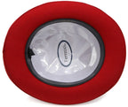 Ferrecci Premium Wool Red Derby Bowler Hat