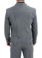 Men's Western Suit 2-Piece Set – Charcoal | Western Yoke | Ferrecci