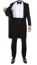 Premium Regular Fit Black Tail Tuxedo
