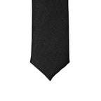 Super Skinny Black Shiny Slim Tie