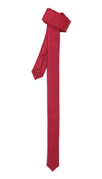 Super Skinny Burgundy Shiny Slim Tie
