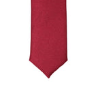 Super Skinny Burgundy Shiny Slim Tie