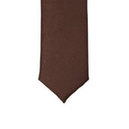Super Skinny Chocolate Shiny Slim Tie