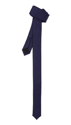 Super Skinny Navy Shiny Slim Tie