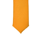 Super Skinny Orange Shiny Slim Tie