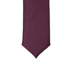 Super Skinny Plum Shiny Slim Tie