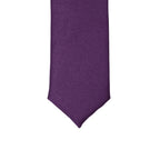Super Skinny Purple Shiny Slim Tie