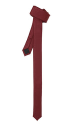 Super Skinny Wine Shiny Slim Tie