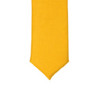 Super Skinny Yellow Shiny Slim Tie