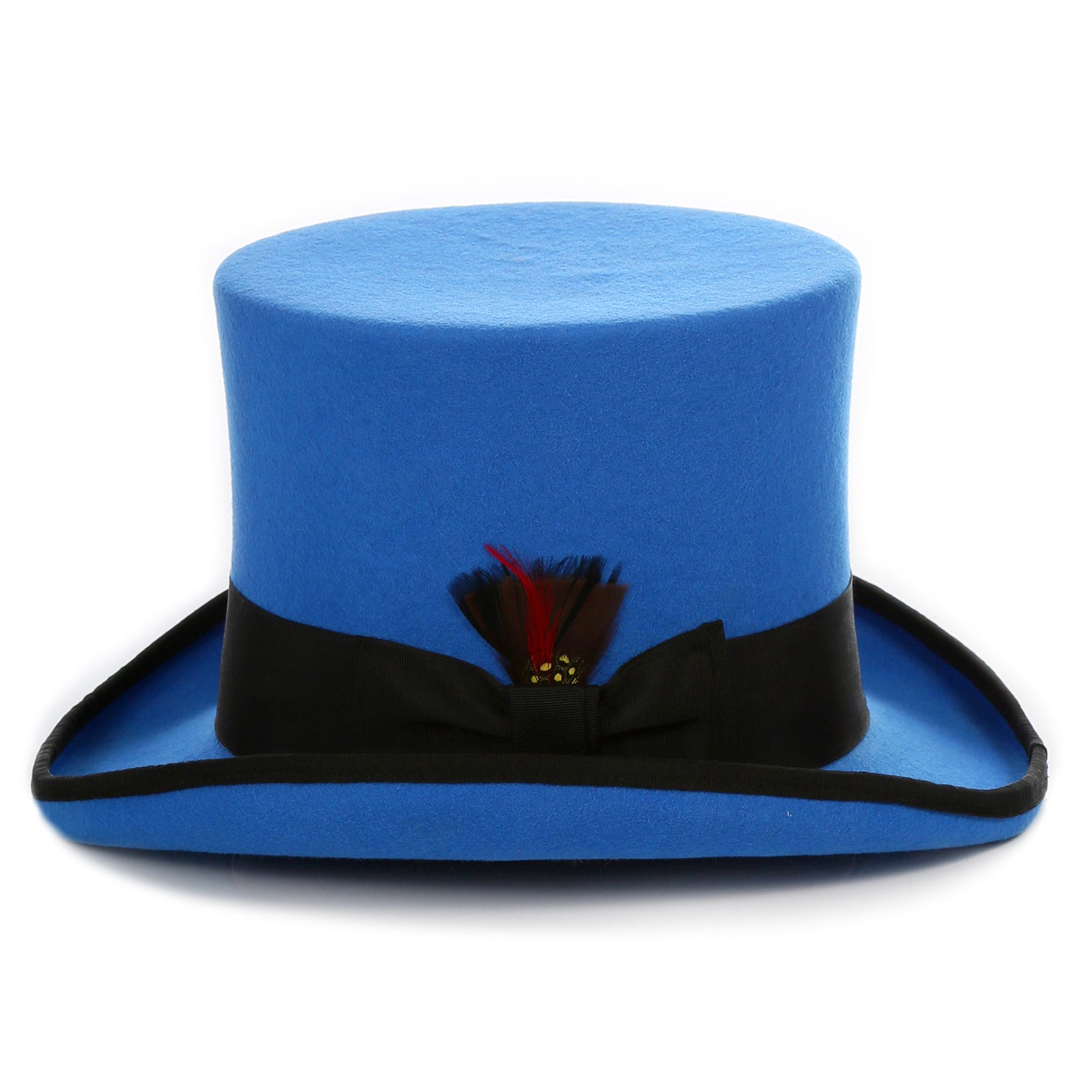 Premium Wool Blue/Black Top Hat - FHYINC best men's suits, tuxedos, formal men's wear wholesale