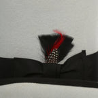 Grey & Black Wool Felt Top Hat for Men & Women | Ferrecci
