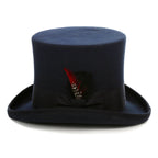 Premium Wool Navy Top Hat - FHYINC best men's suits, tuxedos, formal men's wear wholesale