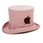 Premium Wool Pink Top Hat - FHYINC best men's suits, tuxedos, formal men's wear wholesale