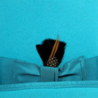 Premium Wool Turquoise Top Hat - FHYINC best men's suits, tuxedos, formal men's wear wholesale