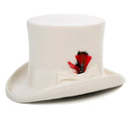Premium Wool Off White Top Hat