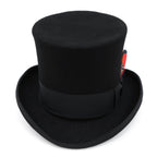 Black Wool Felt Top Hat for Men & Women | Ferrecci