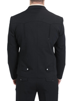 Men's Western Suit 2-Piece Set – Black | Western Yoke | Ferrecci