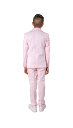 Ferrecci Boys Pink Seersucker 2-Piece Suit Set – Summer Kids Suit