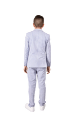 Ferrecci Boys Blue Seersucker 2-Piece Suit Set – Summer Kids Suit
