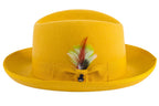 Ferrecci Gold Australian Fur Felt Godfather Hat