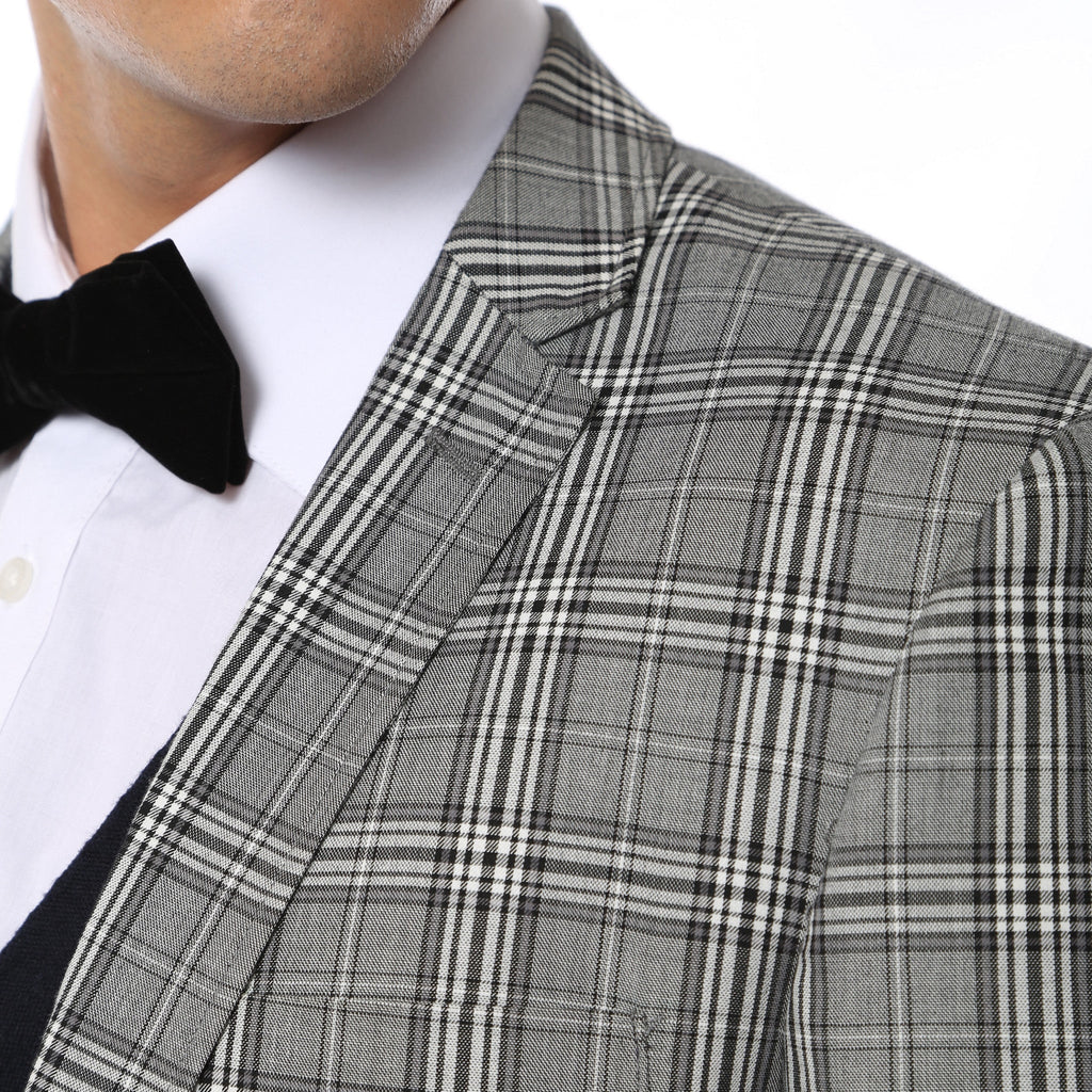 The Zeus Plaid Slim Fit Mens Blazer