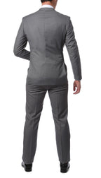 ZNL101 Light Grey Slim Fit Modern Men's 2 pc Suit