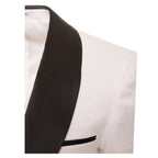 Ferrecci Ash All White Snake Skin Tuxedo Blazer