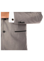 Celio Grey & Black Slim Fit 3 Piece Tuxedo