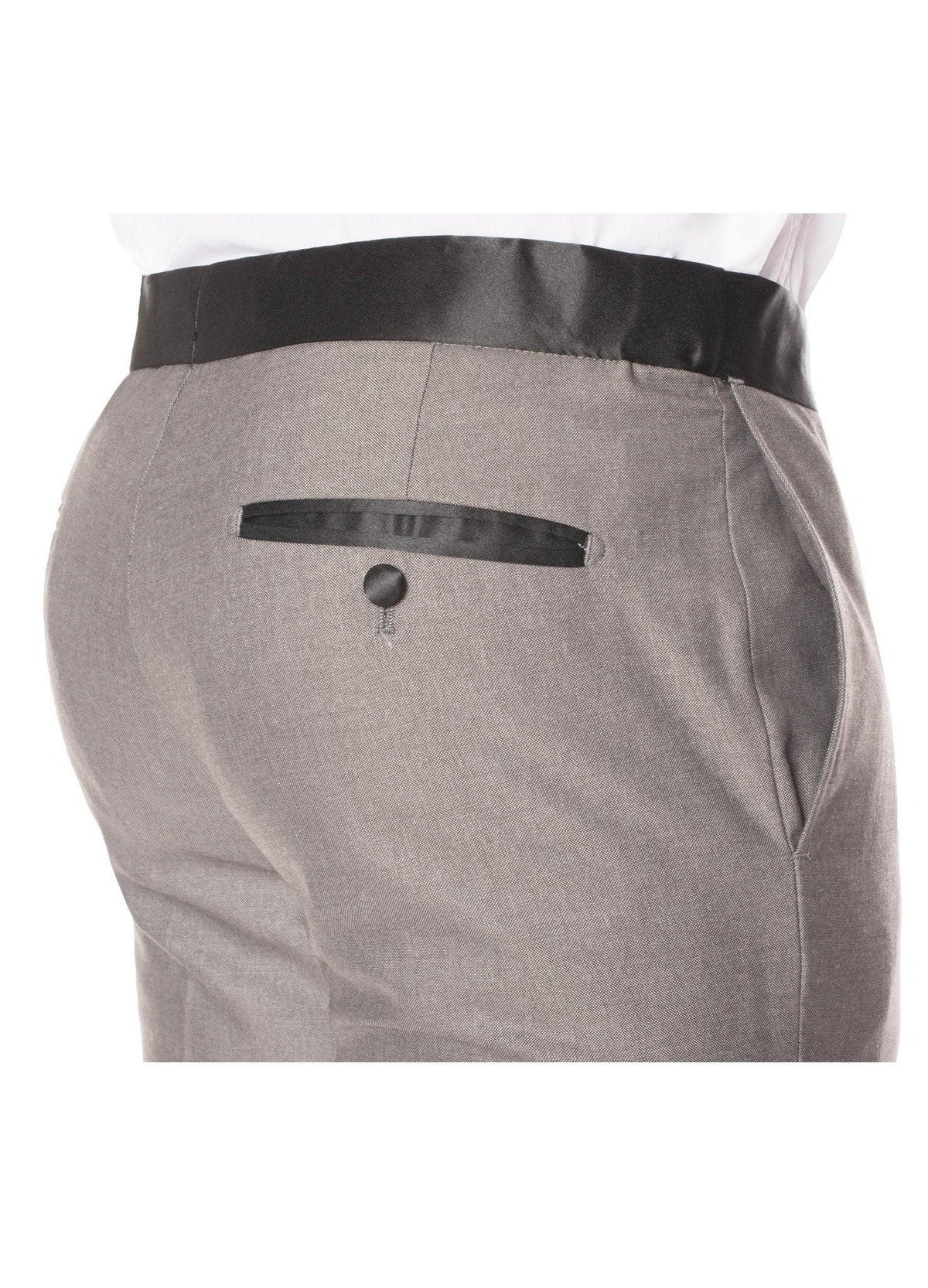 Celio Grey & Black Slim Fit 3 Piece Tuxedo