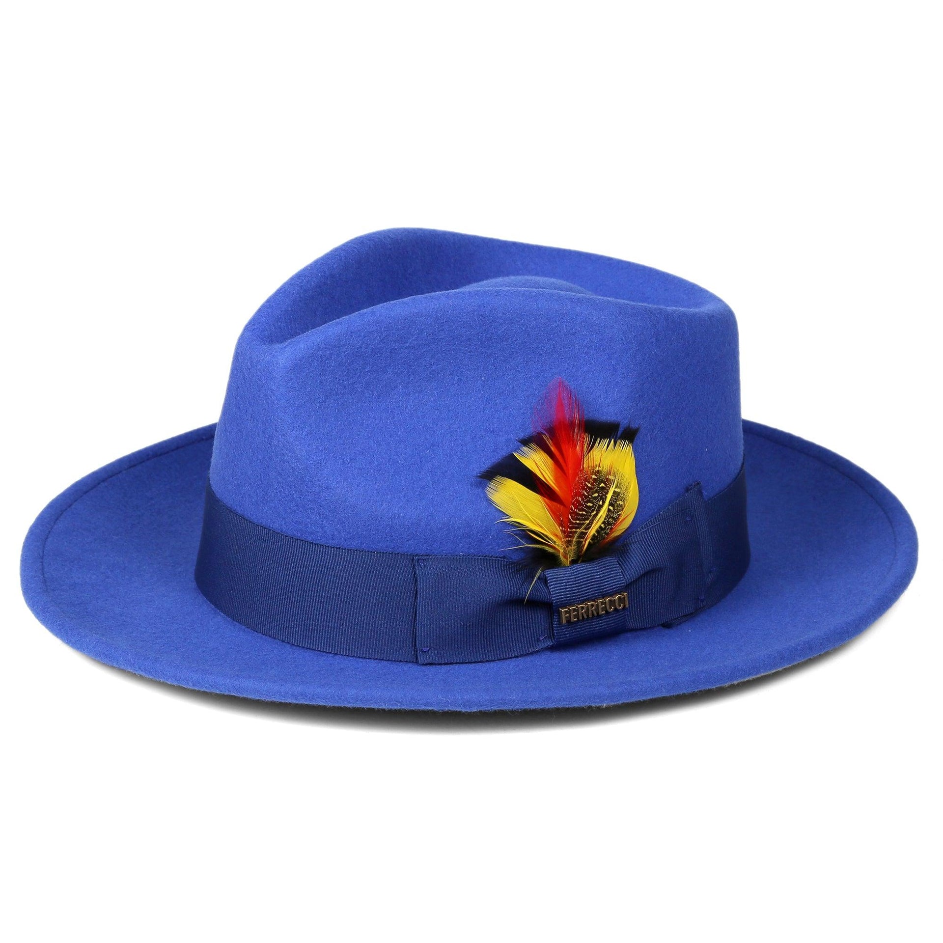royal blue dress hat Rhinestone Embellished Bow Church Hat — SetarTrading Hats main image 1