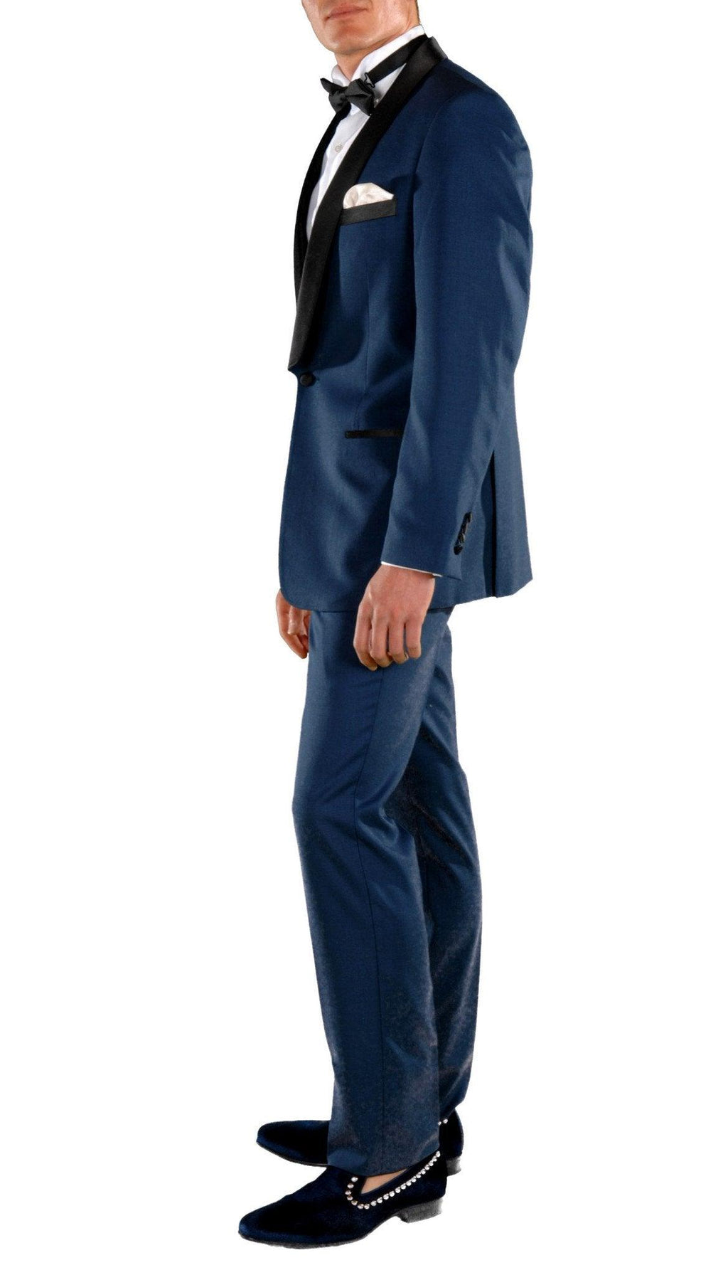 Ferrecci Men's Falls Indigo Slim Fit 2 Piece Tuxedo