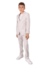 Ferrecci Boys Tan Seersucker 2-Piece Suit Set – Summer Kids Suit