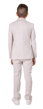 Ferrecci Boys Tan Seersucker 2-Piece Suit Set – Summer Kids Suit