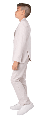 Ferrecci Boys Tan Seersucker 2-Piece Suit Set – Summer Kids Suit