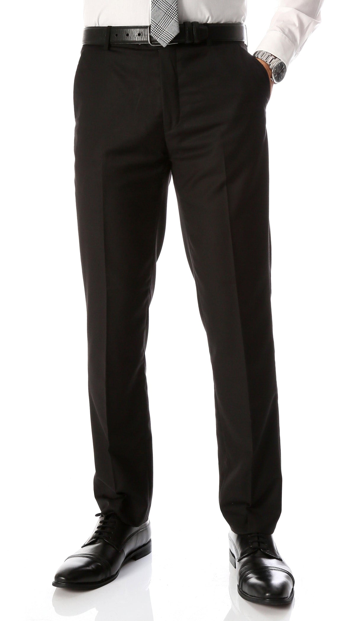FERRECCI Men's Kent Slim Fit Polyester Dress Pants
