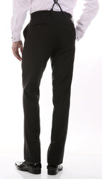 Ferrecci Men's Reno Red/Black Slim Fit Shawl Lapel 2 Piece Tuxedo Suit Set