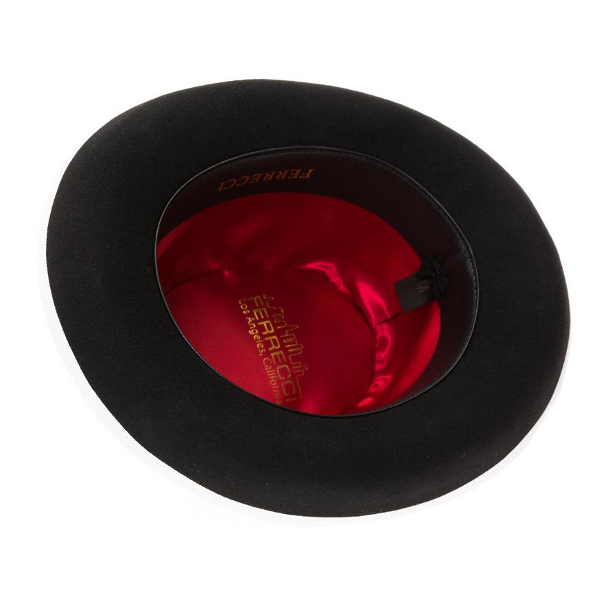 Ferrecci Premium Black And White Godfather Hat - Ferrecci USA 