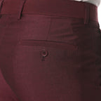 Hudson Burgundy Slim Fit 2 Piece Suit