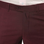 Hudson Burgundy Slim Fit 2 Piece Suit