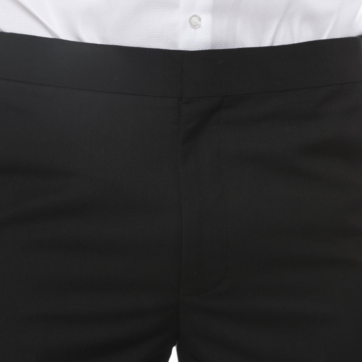 Ferrecci Men's Black Cutaway Regular Fit 2 Piece Tuxedo Suit