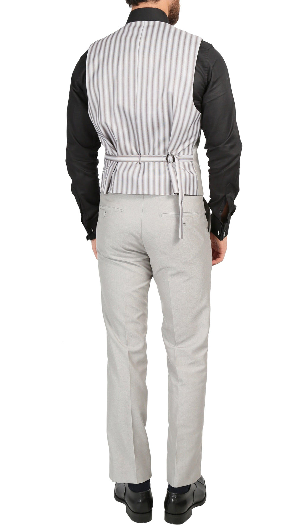 Ferrecci Men's Daxson Grey Slim Fit Shawl Collar 3pc Tuxedo
