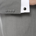 Ferrecci Men's Grey Cutaway Regular Fit 2 Piece Tuxedo Suit