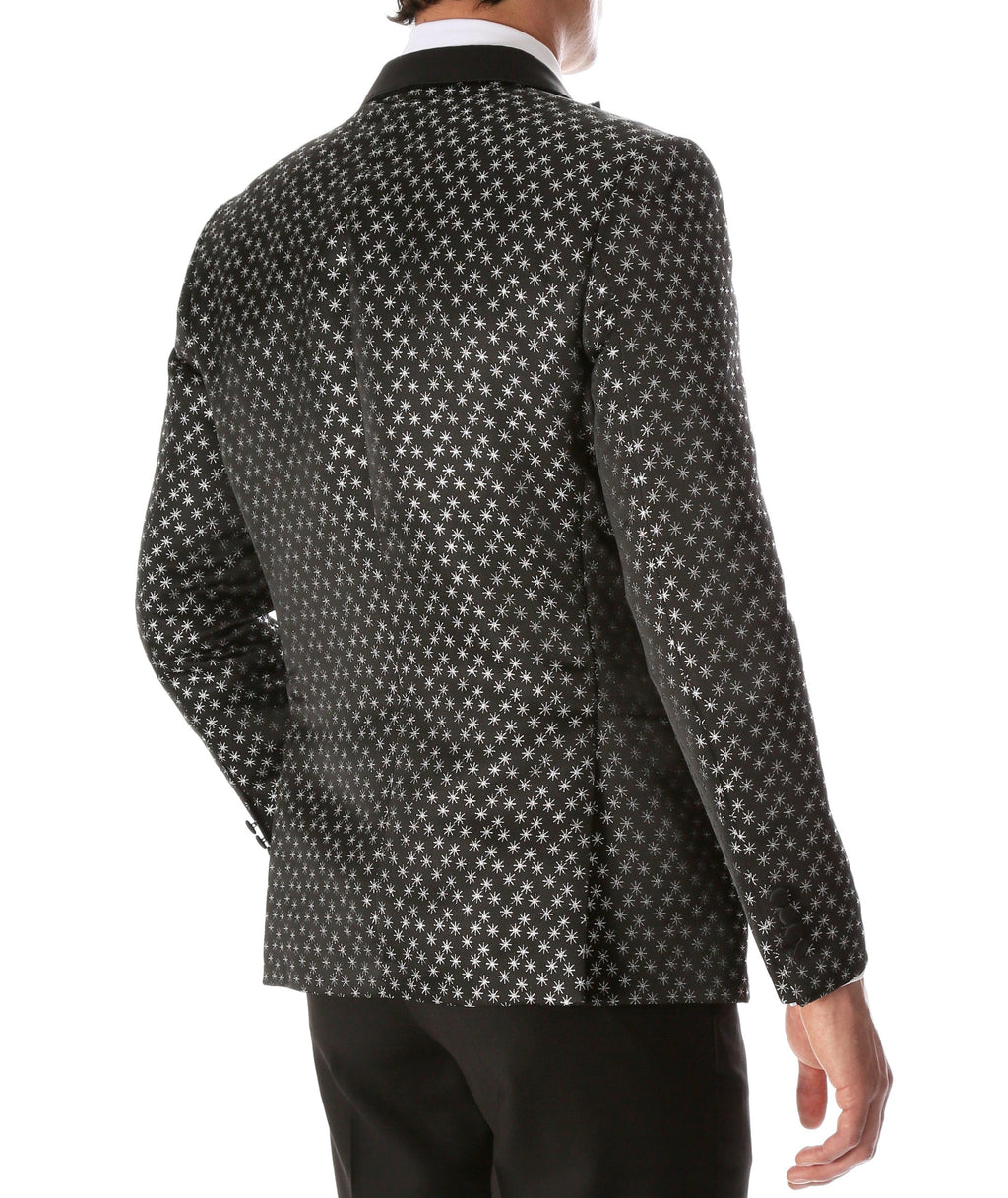 Men's Pronto Silver Star Modern Fit Tuxedo Blazer
