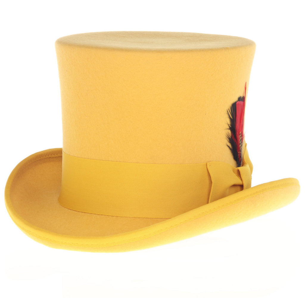 Premium Wool Gold Top Hat – SuitMart