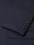 JAX Men's Navy Blue 3-Piece Slim Fit Suit – 2-Button Notch Lapel