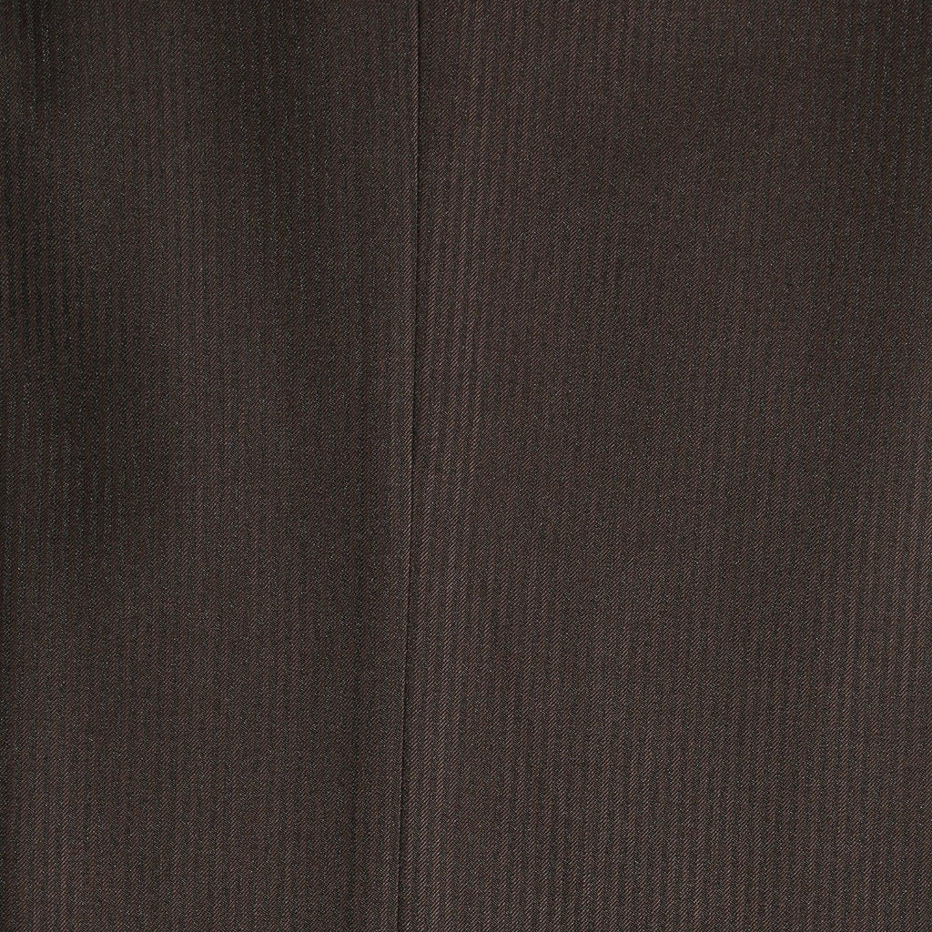 Parker Slim Fit Brown Striped Tone on Tone Wool Suit