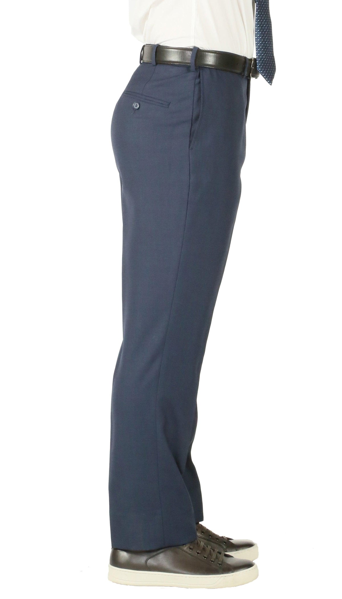Rod Premium Blue Wool 2 Piece Suit Stain Resistant Traveler Suit - w 2 Pairs of Pants